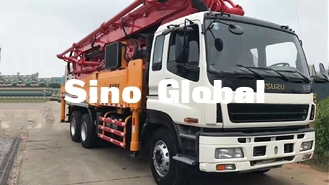 Isuzuのシャーシとの赤秒針の具体的なポンプ トラック三一重工 46m